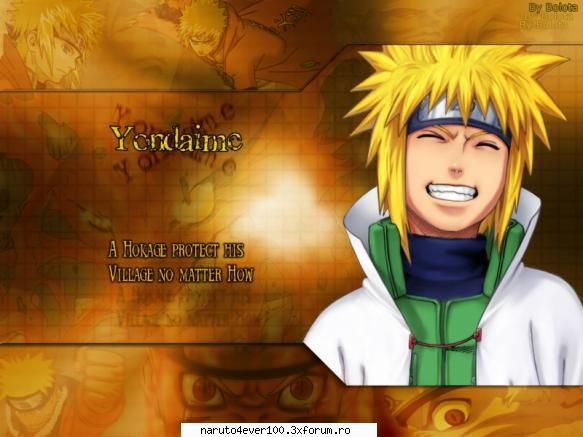 Yondaime - yondaime e tatal lui naruto si al 4-lea hokage - Naruto